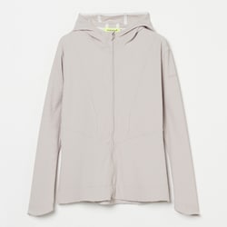ゴルフウェアレディース L-スタイルアップ ナイロンテレコパーカー コート・ジャケット M Lグレー 012-33310-40-011