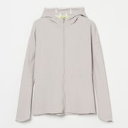 ゴルフウェアレディース L-スタイルアップ ナイロンテレコパーカー コート・ジャケット L Lグレー 012-33310-42-011