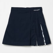 ゴルフウェアレディース L-ボタニカル アシメプリーツ ツイルスカート スカート S ネイビー 012-73470-38-098