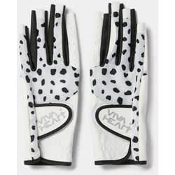 ゴルフグローブ（代表 L-リョウテ プリントgolfグローブ グローブ F ブラック 013-93260-40-019