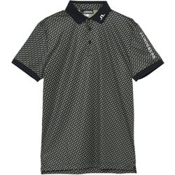 ゴルフウェアメンズ M08A Tour Tech Print Polo シャツ半袖 XL グリーン系 071-23241-50-026
