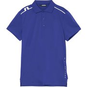 ゴルフウェアメンズ M17A Lionel Polo シャツ半袖 L ブルー系 071-23345-48-096