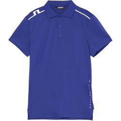 ゴルフウェアメンズ M17A Lionel Polo シャツ半袖 XXL ブルー系 071-23345-52-096