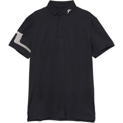 ゴルフウェアメンズ M23A Heath Strike Polo シャツ半袖 M ブラック 071-23355-46-019