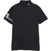 ゴルフウェアメンズ M23A Heath Strike Polo シャツ半袖 XXL ブラック 071-23355-52-019
