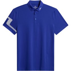 ゴルフウェアメンズ M23A Heath Strike Polo シャツ半袖 L ブルー系 071-23355-48-096