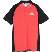 ゴルフウェアメンズ M123A Calle Tour Polo シャツ半袖 XL サーモンピンク 071-23357-50-075