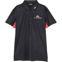 ゴルフウェアメンズ M123B Dario Tour Golf Polo シャツ半袖 XXL ブラック 071-23358-52-019