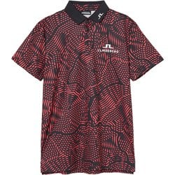 ゴルフウェアメンズ M124B KV Tour Golf Polo シャツ半袖 XL サーモンピンク 071-23359-50-075