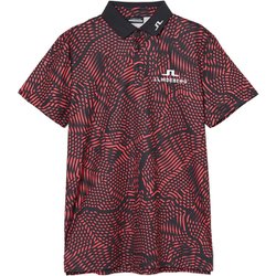 ゴルフウェアメンズ M124B KV Tour Golf Polo シャツ半袖 XXL サーモンピンク 071-23359-52-075