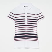 ゴルフウェアレディース W25A Michelle Polo シャツ半袖 XS ホワイト 072-23350-36-004