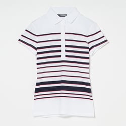 ゴルフウェアレディース W25A Michelle Polo シャツ半袖 M ホワイト 072-23350-40-004