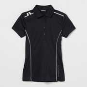 ゴルフウェアレディース W18A Leyla Polo シャツ半袖 XS ブラック 072-23440-36-019