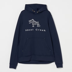 ゴルフウェアメンズ M レタードヘンリー長袖パーカー ブルゾン M ネイビー 001-33210-48-098