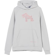 ゴルフウェアレディース L レタードヘンリー長袖フーディ ブルゾン M Lグレー 002-33210-40-011