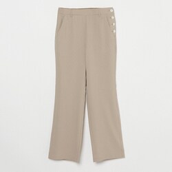 ゴルフウェアレディース L PEサッカーストライプパンツ パンツ XL ベージュ系 002-73510-44-054