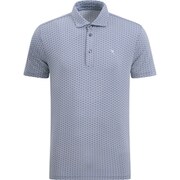 ゴルフウェアメンズ 017A ALBERGO シャツ半袖 XL グレー系 031-23341-50-014