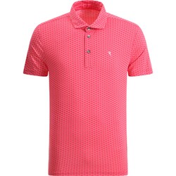 ゴルフウェアメンズ 017A ALBERGO シャツ半袖 XL ピンク系 031-23341-50-074