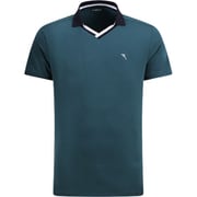 ゴルフウェアメンズ 016A AUGUST シャツ半袖 XL グリーン系 031-23540-50-026