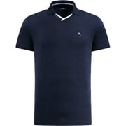 ゴルフウェアメンズ 016A AUGUST シャツ半袖 XL ネイビー 031-23540-50-098