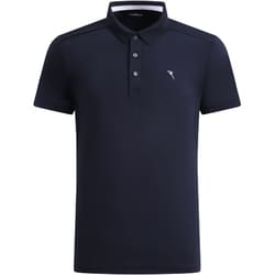 ゴルフウェアメンズ 024B AIDEN シャツ半袖 XL ネイビー 031-23544-50-098