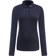 ゴルフウェアレディース 065A ANNUARIO シャツ長袖 XL ネイビー 032-23314-44-098