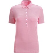 ゴルフウェアレディース 074A ALFIE シャツ半袖 L ピンク系 032-23440-42-074