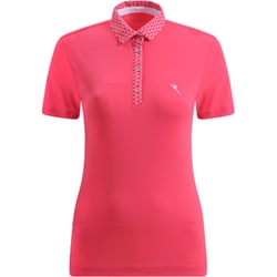 ゴルフウェアレディース 076A AVARIZIA シャツ半袖 XL ピンク 032-23442-44-073