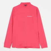 ゴルフウェアメンズ M-ソロナテンジクナガソデモックネック シャツ長袖 XL ピンク 044-23211-52-073