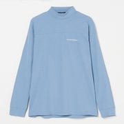 ゴルフウェアメンズ M-ソロナテンジクナガソデモックネック シャツ長袖 XL ブルー 044-23211-52-095