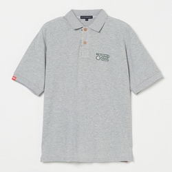 ゴルフウェアメンズ M-レイカンコットンハンソデポロ シャツ半袖 XL グレー 044-23441-52-013