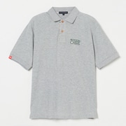 ゴルフウェアメンズ M-レイカンコットンハンソデポロ シャツ半袖 XL グレー 044-23441-52-013