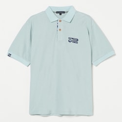 ゴルフウェアメンズ M-レイカンコットンハンソデポロ シャツ半袖 M グリーン 044-23441-48-023