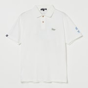 ゴルフウェアメンズ M-クールコアハンソデポロ シャツ半袖 M オフホワイト 044-23447-48-005