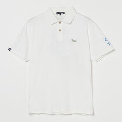ゴルフウェアメンズ M-クールコアハンソデポロ シャツ半袖 XL オフホワイト 044-23447-52-005