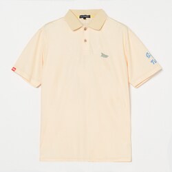 ゴルフウェアメンズ M-クールコアハンソデポロ シャツ半袖 XL イエロー 044-23447-52-032