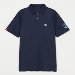 ゴルフウェアメンズ M-クールコアハンソデポロ シャツ半袖 XL ネイビー 044-23447-52-098