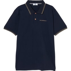 ゴルフウェアメンズ M-ソロナテンジクハンソデポロ YALE Universityコラボ シャツ半袖 M ネイビー 044-23454-48-098