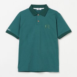 ゴルフウェアメンズ M-ソロナテンジクハンソデポロ University of Hawaii シャツ半袖 L グリーン 044-23456-50-023