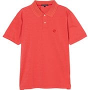 ゴルフウェアメンズ M-クールベアテンジクハンソデポロ シャツ半袖 L レッド 044-23541-50-062