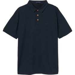 ゴルフウェアメンズ M-メッシュジャカードハンソデポロ シャツ半袖 L ネイビー 044-23542-50-098