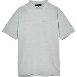 ゴルフウェアメンズ M-メッシュジャカードハンソデモックネック シャツ半袖 M グレー 044-23543-48-013