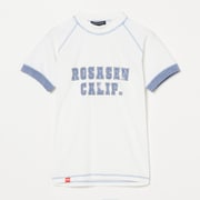 ゴルフウェアレディース L-ソロナテンジクハンソデモックネック シャツ半袖 M オフホワイト 045-23241-40-005