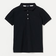 ゴルフウェアレディース L-カノコハンソデポロ シャツ半袖 M ブラック 045-23242-40-019