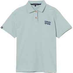 ゴルフウェアレディース L-レイカンコットンハンソデポロ シャツ半袖 M グリーン 045-23441-40-023