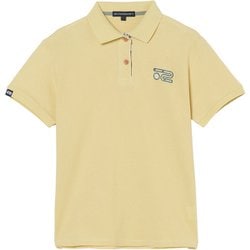 ゴルフウェアレディース L-レイカンコットンハンソデポロ シャツ半袖 M イエロー 045-23441-40-032