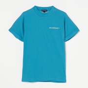 ゴルフウェアレディース L-クールテンジクハンソデモックネック シャツ半袖 M ブルー 045-23445-40-095
