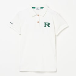 ゴルフウェアレディース L-ソロナテンジクハンソデポロ University of Hawaii シャツ半袖 M オフホワイト 045-23456-40-005