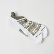 ソックス M-アンクル丈ソックス メンズ ソックス F カーキ 046-43234-50-027