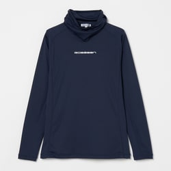ウォームアンダーウェア L-UVインナーシャツ シャツ長袖 M Dネイビー 048-23444-40-099